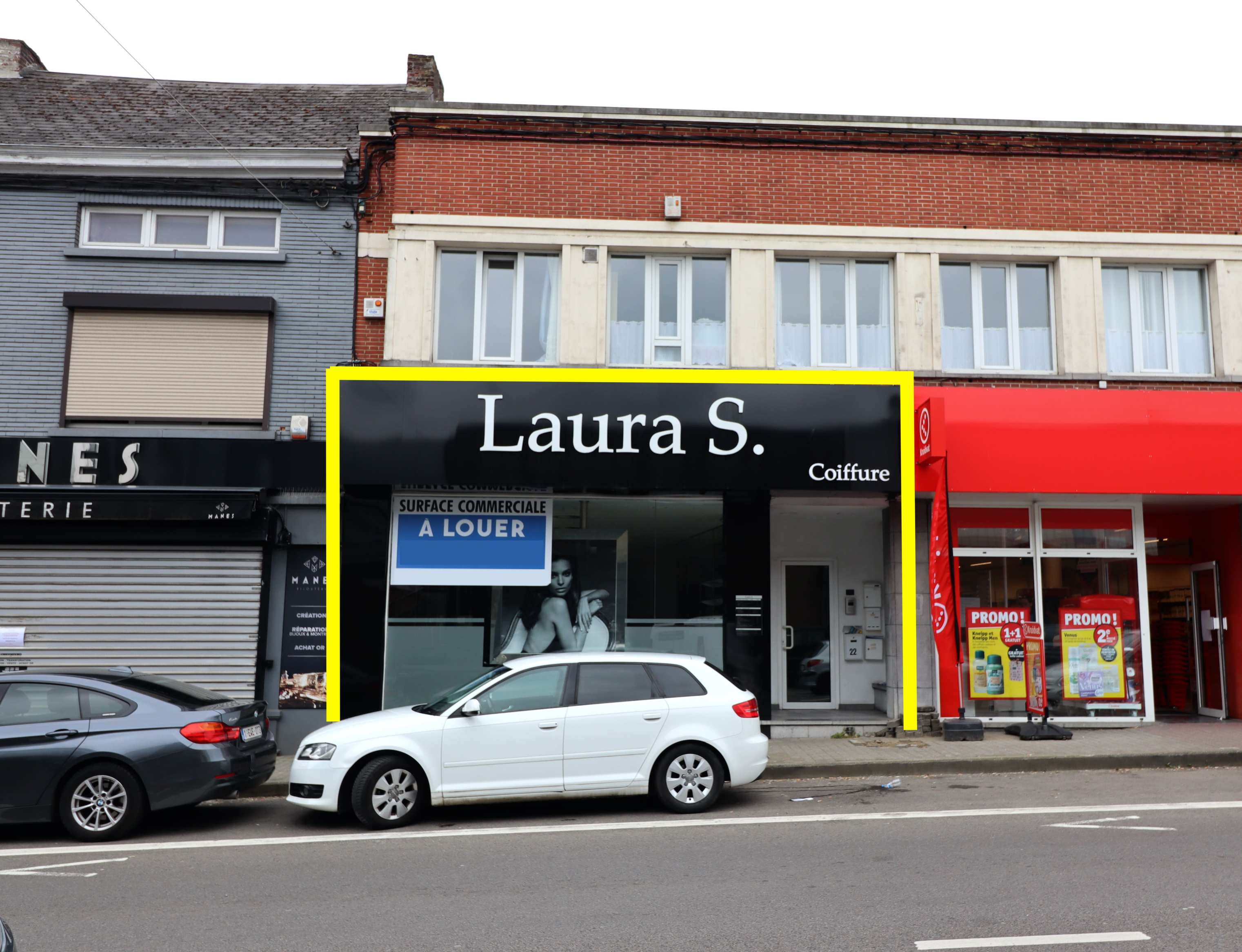 Surface commerciale de +/- 128 m2