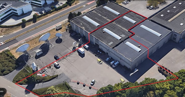 Surface industrielle de +/- 1.478 m²
